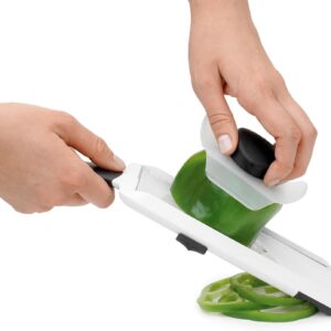 Adjustable Handheld Mandoline Slicer with Food Holder - Image 8