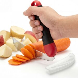Ergonomic Angled Handle Adaptive Kitchen Knife