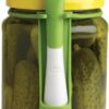 Green and White Jar-Clip Condiment Fork