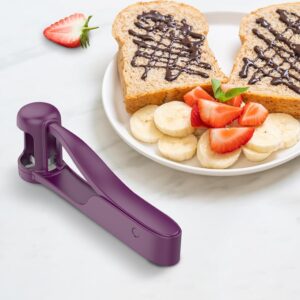 Purple Handheld Grape Slicer and Cherry Tomato Cutter - Image 6