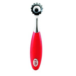 Red Handle Stainless Steel Strawberry Huller Tool - Image 4