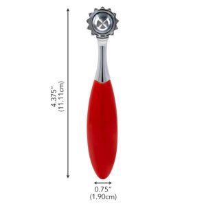 Red Handle Stainless Steel Strawberry Huller Tool - Image 8