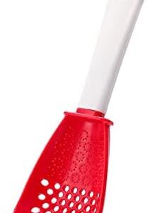 Red Silicone Slotted Cooking Spoon - Image 2
