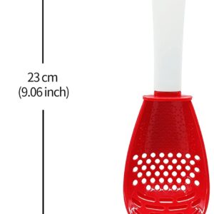 Red Silicone Slotted Cooking Spoon - Image 3