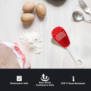 Red Silicone Slotted Cooking Spoon - Image 7
