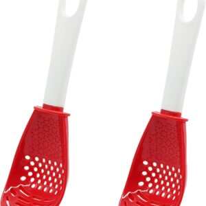 Red Silicone Slotted Cooking Spoon - Image 9