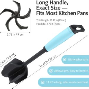Teal Handle Black Head Meat Chopper and Masher Tool - Image 2