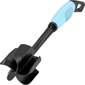 Teal Handle Black Head Meat Chopper and Masher Tool