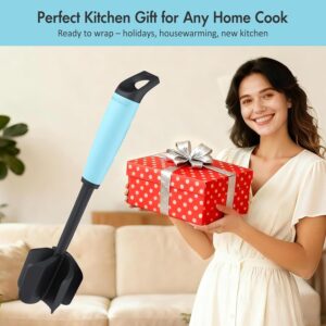 Teal Handle Black Head Meat Chopper and Masher Tool - Image 6