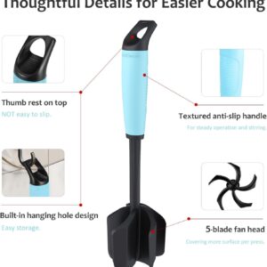 Teal Handle Black Head Meat Chopper and Masher Tool - Image 8