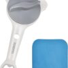 White Adjustable Jar Opener with Blue Silicone Grip Pad